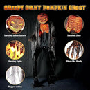 AW 7 Ft Scary Giant Large Animated Halloween Decorations Evil Monster Alien, Jack-O-Lantern Pumpkin Props, Horror Halloween Party Motion & Sound Activated Glowing Head 2025 by CozyNest Decor