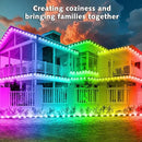 300FT Permanent Outdoor RGB Lights,IP67 Waterproof Smart LED Eaves Lights with App/Remote Control,for Christmas and All Holiday Decor,Daily and Accent Lighting,House Roof and Garden Lighting by GreenHaven Gardens