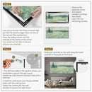SIGNWIN 24"x46" Extra Large Framed Wall Art Wildflower Meadow Landscape Soft Pastel Nature Illustration for Home Living Room Bedroom Decor (Frame Assembly Required) by CozyNest Decor