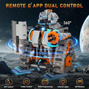 5in1 STEM Building Toys for Kids 6-14, Remote & APP Controlled Mech Robots/Heavy Tanks/Tracked Racer STEM Building Kit for Kid Science Learning, 552 Pcs DIY Building Blocks Set Gifts for Boys & Girls by TinyTreasures Baby Boutique