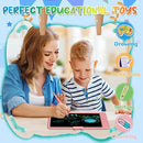 LCD Writing Tablet for Kids 10 Inch Colorful Toddler Drawing Tablet Reusable Doodle Board Electronic Drawing Pads Educational and Learning Kids Toys for Girls(Pink) by TinyTreasures Baby Boutique