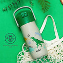 Zak Designs Harmony Kid Water Bottle for Travel or At Home, 14oz Stainless Steel is Leak-Proof and Vacuum Insulated (Dinosaur) by TinyTreasures Baby Boutique
