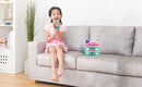 eKids Sing Along Boom Box Speaker with Microphone, Kids Karaoke Machine with Built in Music (Gabby) by TinyTreasures Baby Boutique