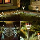 Solar Pathway Lights Outdoor Waterproof, 6 Pack Solar Outdoor Lights Bright Up to 12 Hrs, Garden Light LED Landscape Lighting Copper Stainless Steel Walkway Light, Warm White by GreenHaven Gardens
