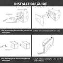 STRA06 6-Pack 4W 12V RGBCW LED 2700K-6000K. 5-Inches Low Voltage LED Outdoor Deck Lights Package, Step Horizontal Patio Landscape Lights with Remote Control by Kings Outdoor Lighting