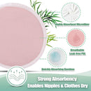 wegreeco Nursing Breast Pads (14 Pack) + Laundry Bag & Travel Storage Bag, 4.7 inch Option - Washable & Reusable Breastfeeding Nursing Pads (Mild, Large) by TinyTreasures Baby Boutique