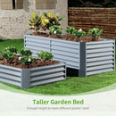 Land Guard 6×3×2ft Galvanized Raised Garden Bed, Planter Boxes Outdoor, Raised Garden Beds Outdoor for Vegetables, Flowers, Herbs, 269 Gallons, Modern Gray… by GreenHaven Gardens