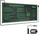 iPower 10" x 20" Durable Waterproof Seeding Heat Mat with Digital Thermometer for Providing Reliable Warmth for Indoor hydroponic Plant Germination by GreenHaven Gardens