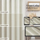 Flax Linen Blackout Living Room Curtain 84 Inch Long 2 Panel Tan Beige Black Out Burlap Farmhouse Insulated Thermal Curtain for Summer Heat Nursery Room Darkening Drapes Bedroom Back Tab 52x84 Length by CozyNest Decor