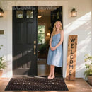 Yimobra Welcome Mat Outdoor Indoor, All-Season Waterproof Front Door Mat Outside Entrance, All-Weather Heavy Duty Non-Slip Doormat, Low Profile Porch Patio Entrance Mats, 60x36, Brown by CozyNest Decor