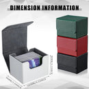 Yookeer 4 Pieces Leather Deck Card Boxes Cards Deck Game Box for Collectible Playing Card Box Compatible with MTG Commander(Black, White, Red, Green,Horizontal) by GreenHaven Gardens