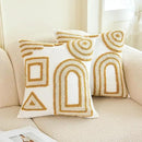 HOdo Home 2PCS Pillow Covers-Throw Pillow Cover,Tufted Boho Jacquard Pillow Covers,Farmhouse Decorative Pillow Cover,Pillow Cases for Couch,Sofa,Bed,Chair,Living Room,Home Decor（18x18inch ） by CozyNest Decor