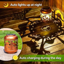 Dinosaur Solar Lanterns Outdoor Waterproof,Hanging Solar Lights Dinosaur Gifts for Women Men Metal LED Decorative Light for Yard,Patio,Lawn,Tabletop,Pathway,Landscape,Garden Decor by GreenHaven Gardens