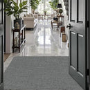 LUMI Ultra Thin Door Mat for Entryway, Low Profile Non Slip Rubber Backing Indoor Doormat, Easy Clean Welcome Entrance Mat for Inside House, Patio, Greenish Grey 17"x30" by CozyNest Decor