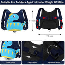 Accmor Toddler Harness with Leash, Cute Dinosaur Kids Leashes + Anti Lost Wrist Link, Children Walking Harnesses Tether Restraint Belt, Keep Child Close Hand Strap for Baby Boys Girls Outdoor Travel by TinyTreasures Baby Boutique