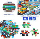 Jumbo Floor Puzzle for Kids,City Transportation Jigsaw Large Puzzles,48 Piece City Life Vehicle Puzzle for Toddler Ages 3-5,Children Learning Preschool Educational Toys,Gift for 4-8 Years Old by TinyTreasures Baby Boutique