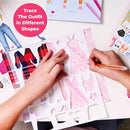 BSCOOL Fashion Studio Drawing, Coloring & Little Designer Creativity Book for Kids 4 and Up with Stickers, Stencils, Textures - Creative Fashion Design Sketchbook for Girls by TinyTreasures Baby Boutique