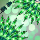 100LIGHTS Green Extra-Bright with End Connectors Christmas Decorative Lights 5.98m UL Certified Mini String Light Set Waterproof for Home Garden Holiday Christmas Tree Party Patio Wedding by CozyNest Decor