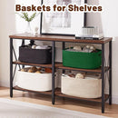 OIAHOMY Storage Basket for Shelves, Closet Cube Storage Bins Baskets for Clothes Blanket Towels, Baby Nursery, Toy Baskets Box, Woven Rope Basket, 17.72*12.99*7.87 IN, 2 Packs Olive Green by TinyTreasures Baby Boutique