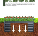 EDOSTORY Metal Raised Bed Garden Bed Kit, 8x4x2ft Tall Galvanized Planter Raised Garden Boxes Outdoor, Large Metal Raised Garden Beds for Flowers, Vegetables, Herbs by CozyNest Decor