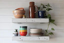 Urban Legacy Reclaimed Barn Joist Deep Floating Shelves | Deep Shelves with Low Profile Shelf Bracket with High Weight Capacity, Set of 2 (24" x 11" x 2.5", Rustic Gray) by CozyNest Decor