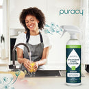 Puracy Stainless Steel Cleaner, Natural Stainless Steel Sink Cleaner, Stainless Steel Cleaner for Appliances, Sink Cleaner and Polish Kitchen Cleaner, Stainless Steel Refrigerator Spray (Lavender) by CozyNest Decor