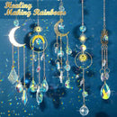 Maitys 10 Pcs 6 Pcs Crystal Suncatcher Sun Catchers Indoor Window Hanging Sun Catchers with Light Catcher with Prisms and Agate Slices for Indoor Outdoor Home Garden Wedding Decor (Stylish) by GreenHaven Gardens