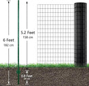 ARIFARO Sturdy Duty Metal Fence Posts 6 Feet assemblable,Pack of 10,No Digging Garden U Post for Wire Fencing Steel Poles for Yard, Outdoor by CozyNest Decor