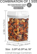 Vtopmart 6 PCS Airtight Food Storage Containers, BPA Free Plastic Snack Containers with Easy Lock Lids, for Kitchen Pantry Organization and Storage, Include 24 Labels, 0.8L by CozyNest Decor