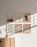 HAUS AND HUES Set of 6 9 X 12 Picture Frame - 9x12 Frame Collage Picture Frames for Wall, 9x12 Picture Frame Sets Wooden Frames, 12x9 Picture Frames in Bulk Wooden Picture Frames (Beige Oak Frame) by CozyNest Decor