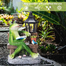 Outdoor Resin Reading Frog Statues, Solar Frog Garden Statues, Garden Frogs Outdoor Decor for Lawn, Balcony, Yard Decoration, Frog Gifts for Mom, Grandma, Wife by GreenHaven Gardens