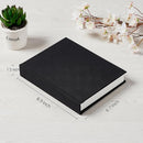 Photo Album 5x7 with Writing Space Linen Cover 5x7 Photo Album Book Holds 20 Photos Ideal for Wedding Theme-Album and Baby Photo Albums (Black,20 Pockets) by TinyTreasures Baby Boutique