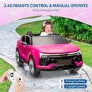 Hetoy 24V 2-Seater SUV Licensed Chevrolet Blazer Ride On Car Toy w/Parent Remote Control, 3 Speeds, Wireless Music, MP3 Player, Electric Car for Kids Ages 3-8, Pink by TinyTreasures Baby Boutique