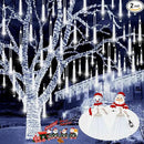 2-Pack Meteor Shower Christmas Lights Outdoor Decorations, Extendable Tree Lights Waterproof 16 Tubes 384 LEDs Falling Rain for Holiday Outside Decor Yard House Xmas Tree (Cool White) by GreenHaven Gardens