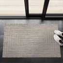 Adiva Rugs Outdoor Indoor Area Rug, Weather Resistant, Easy to Clean, Stain Resistant Floor Mat for Dining Room, Backyard, Deck, Patio (Silver Weiss, 2' x 3') by CozyNest Decor