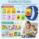 Smart Watch for Kids Boy Gift Ages 3-12, 2 Screen Protector, 26 Puzzle Games, HD Camera Video Music Player Touchscreen Pedometer, Educationtal Toy Brithday Gifts for Boy Ages 4 5 6 7 8 9 10(Blue) by TinyTreasures Baby Boutique