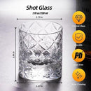KAMMAK Crystal Whiskey Glasses Set of 2, Hand Blown 7.78oz Old Fashioned Glasses Stemless, Luxury Handcrafted Cocktail Glasses, Scotch Cup for Women, Men Gift for Rocks, Bourbon Barware, Bar by CozyNest Decor