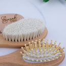 Personalized Wooden Baby Brush Set Girl | Wooden Baby Brush and Comb Set| Personalized Baby Gift | Personalized Baby Gift Girls | Floral Initial New Born Baby Gift by TinyTreasures Baby Boutique