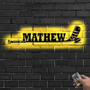 Personalized Ice Hockey Neon Sign - Hockey Sticks Custom Name Sign, LED Lights Signs Neon Signs for Wall Decor, Gift for Players, Fans, Sports Room Decoration by CozyNest Decor