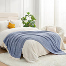 Snuggle Sac Blue Throw XL Blanket 50x70,Super Soft Warm Blankets Oversized Throw Knit Blankets Fuzzy Plush Blanket, Royal Blue, 50x70 inches by TinyTreasures Baby Boutique