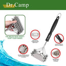 2 PCS Stainless Steel BBQ Grill Brush,BBQ Brush,Grill Scraper, Grill Brush for Outdoot,Grill Cleaning Brush, Barbecue Tool Set with Big Handle for Outdoor Grill by GreenHaven Gardens