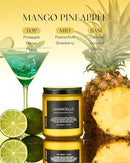M&SENSE Mango Pineapple Tropical Scented Candle, 7.05oz Non Toxic Natural Soy Wax 50 Hours Long Lasting Burn Fruit Scent Summer Gifts for Housewarming, 2 Wick Aromatherapy Candle for Women Men by CozyNest Decor
