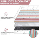 Waterproof Picnic Blanket 80" x 80" in Portable with Carry Strap for Beach Mat or Family Outdoor Camping Party, Park Blanket for Grass Park, Hiking, Travel, Concerts (Orange&Brown, 80" x 80") by TinyTreasures Baby Boutique