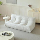 Luxury Sofa Couch Chair, Lazy Floor Seating, Fireside Bean Bag Chair, Ergonomic Tatami Sofa Lounger for Living Room, Bedroom, Office, 3 Seat, White by CozyNest Decor