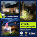 Solar Spot Lights Outdoor Waterproof for Flag, Tree, House, Garden, Yard, Landscape Spotlights for Accent Uplighting Halloween Christmas Decorations-6 Pack by GreenHaven Gardens
