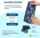 SunnyBay Small Microwave Heating Pad, Microwavable Versatile Cold/Heated Neck and Shoulder Wrap for Back Pain and More, Moist Heat Cotton-Fleece Pad with Flax Seed Filling, 6x11 in, Whispy Flower by CozyNest Decor