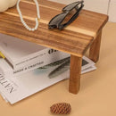Acacia Wooden Desktop Organizer Shelf Kitchen Cabinet and Counter Riser Display Shelf for Top of Desk Home Office Bathroom Coffee Table Display Stand by CozyNest Decor