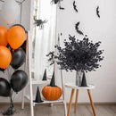Sggvecsy 15 Pcs Babys Breath Artificial Flowers Gypsophila Bouquets Bulk Real Touch Fake Silk Flowers for Home Halloween Wedding DIY Floral Arrangement Table Centerpiece Festival Decoration (Black) by CozyNest Decor
