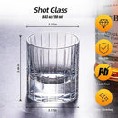 KAMMAK Crystal Whiskey Glasses Set of 2, Handcrafted 6.43oz Old Fashioned Glasses Stemless, Luxury Hand Blown Cocktail Glasses, Scotch Cup for Women, Men Gift for Bourbon Barware, Home Bar by CozyNest Decor