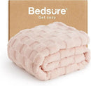 Bedsure GentleSoft Light Pink Throw Blanket for Couch - Super Soft Cozy Blankets Gifts for Women Men Girls, Cute Small Fleece Throws for Bedroom Home Decor, 50x70 Inches by CozyNest Decor